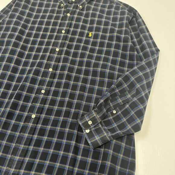 Vintage Polo Ralph Lauren Blake Plaid Button Up Shirt L - Picture 3 of 4